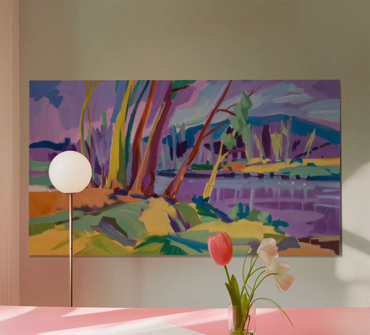 Regenbogen-Flussweg Poster von Radiance Landscape