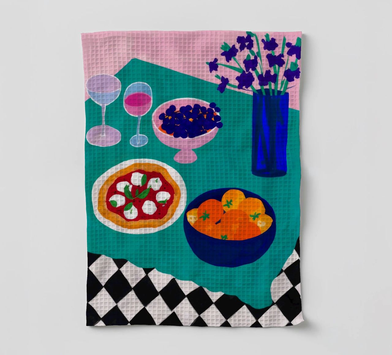 Checkered Dinner Date torchon de Moonlite Desire
