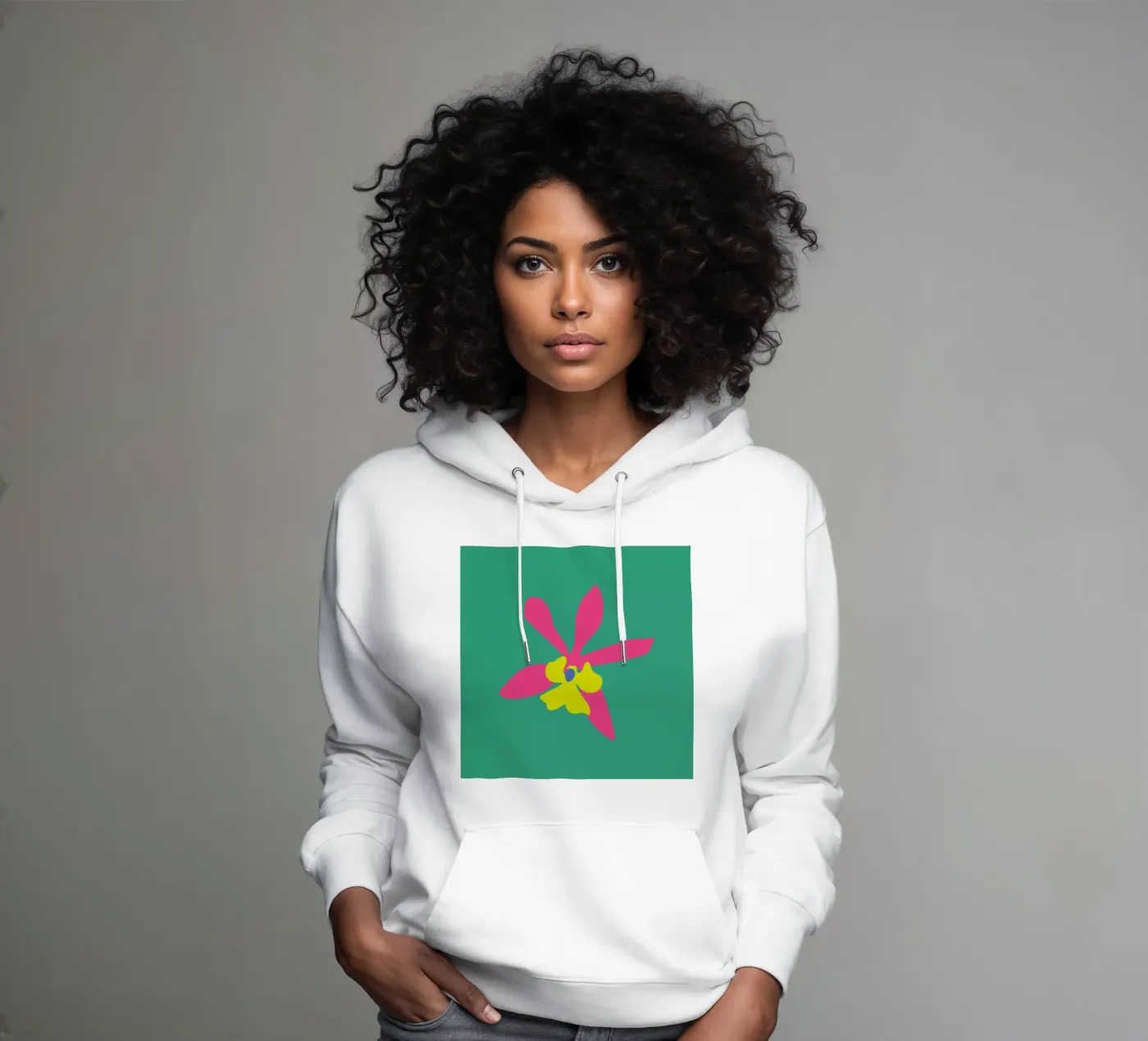 Orchid Illo Study hoodie by Mariery Young