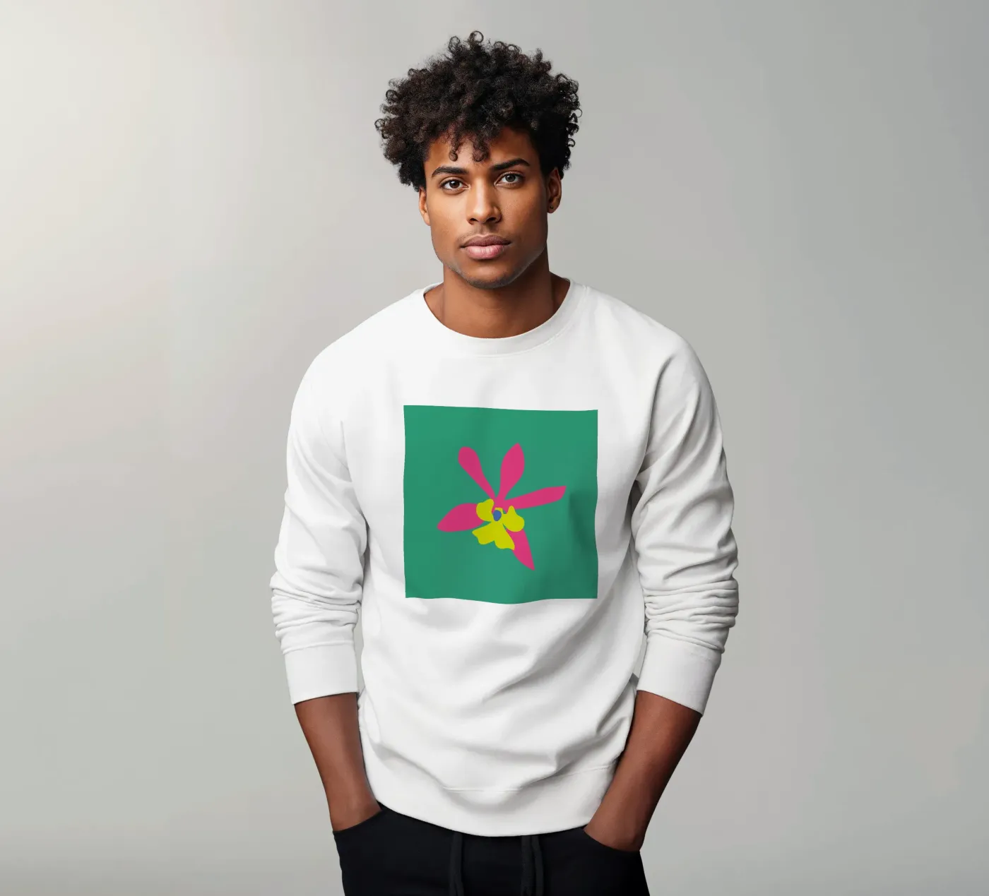 Orchid Illo Study sweatshirt van Mariery Young
