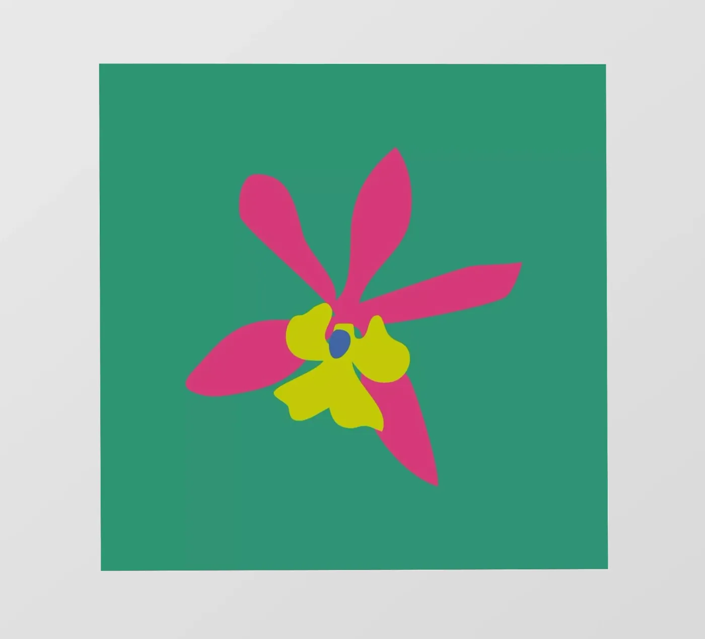 Orchid Illo Study Backlit Folie von Mariery Young