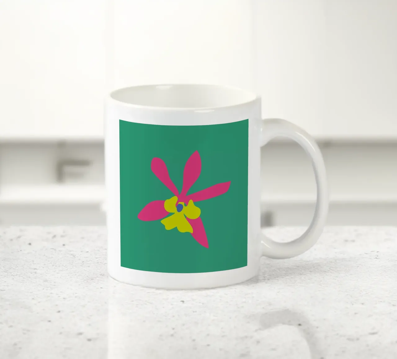Orchid Illo Study taza de cerámica de Mariery Young