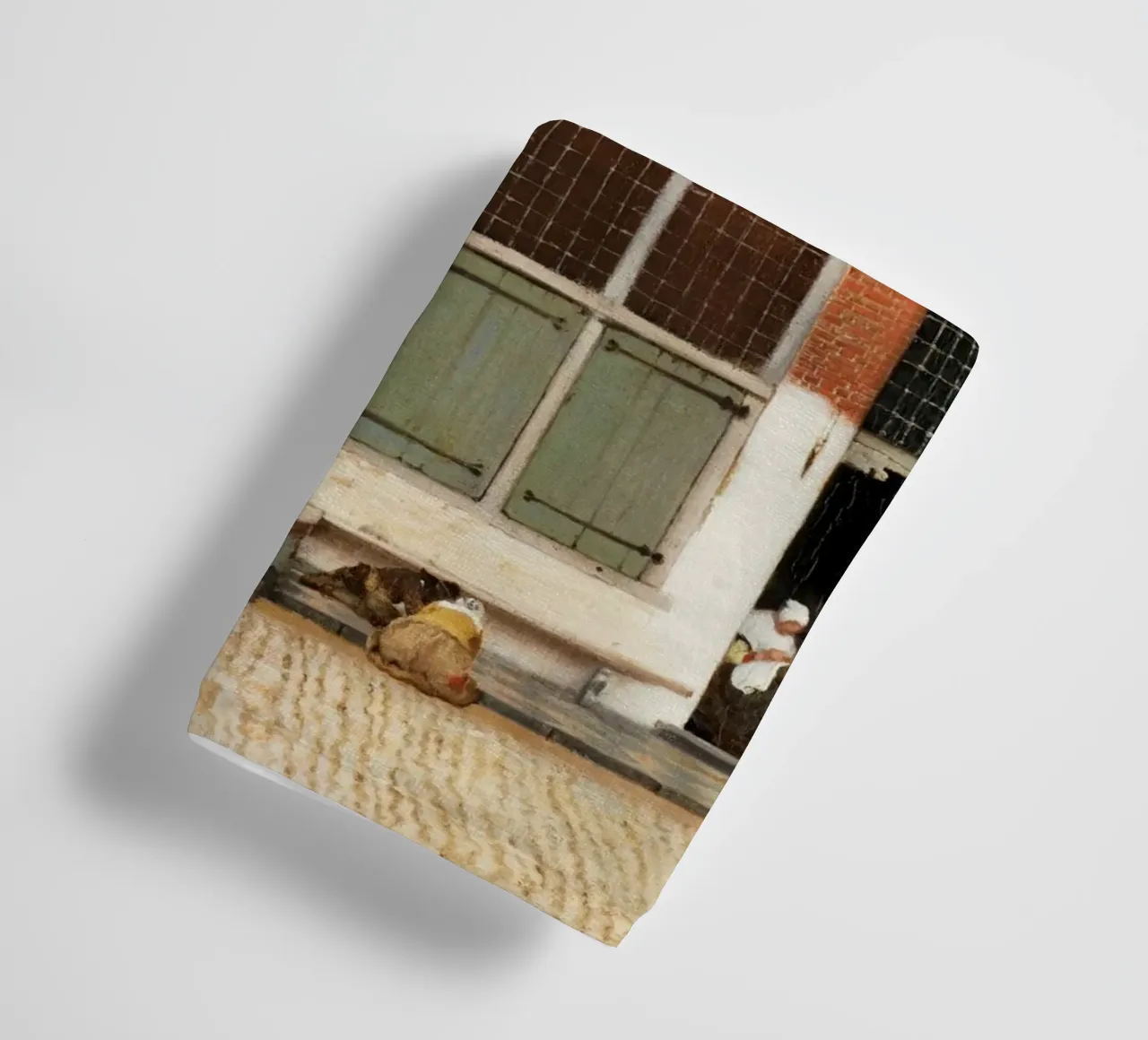 La stradina di Johannes Vermeer (1658 circa) asciugamano da bagno da Venus Art