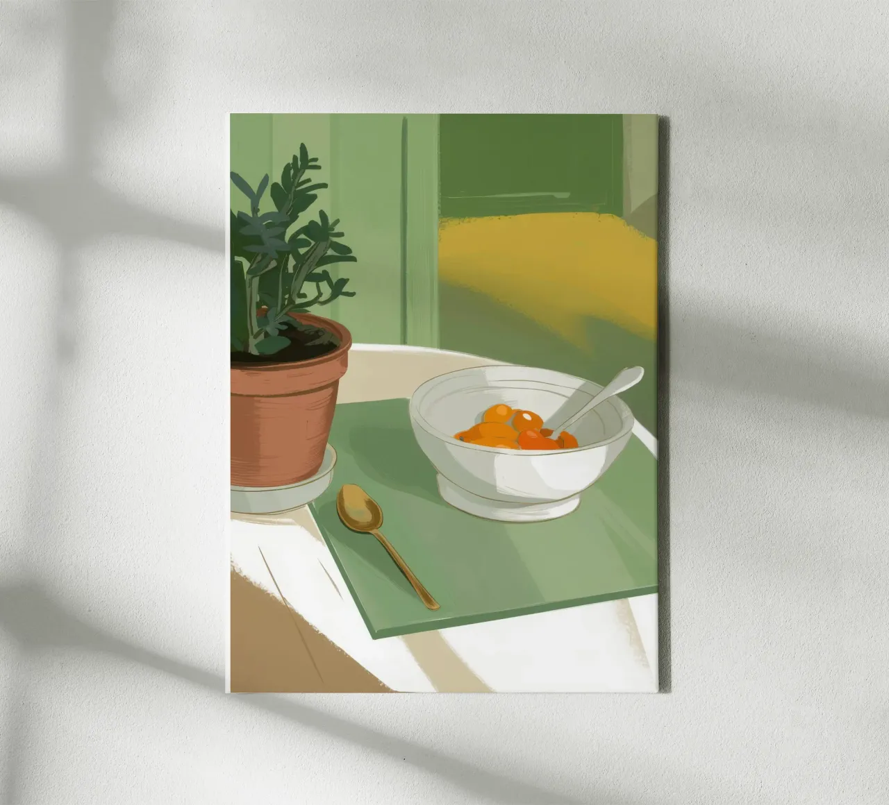 Sunlit Soup Solitude canvas with Floater frame by Moonlite Desire
