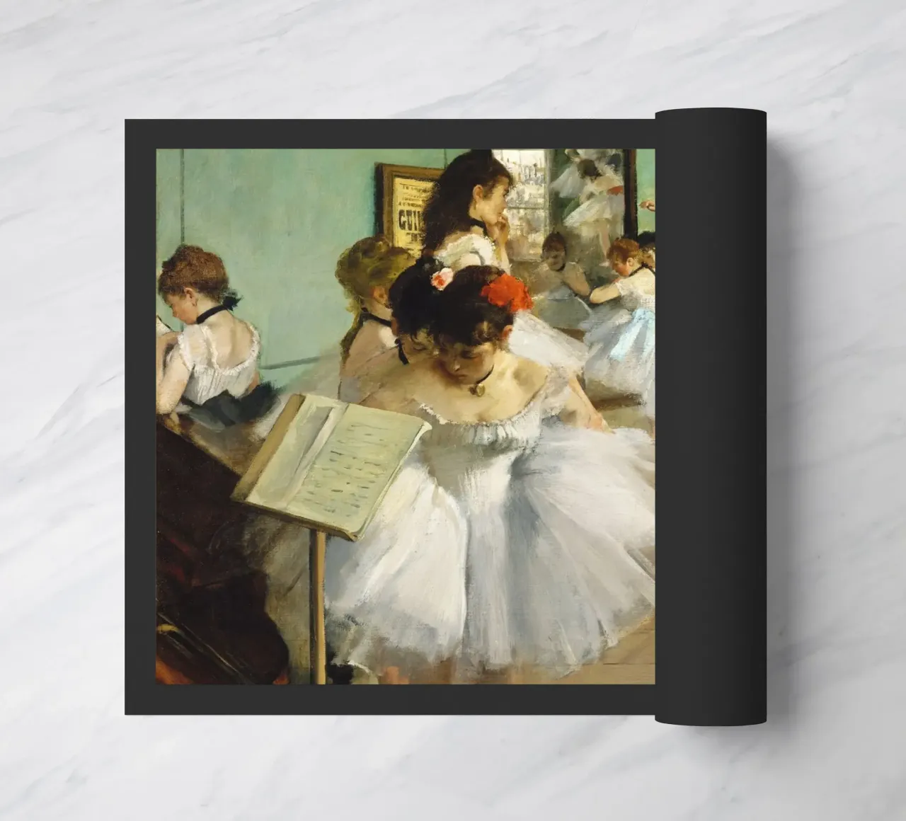 La classe di danza di Edgar Degas (1874) zerbino da Venus Art