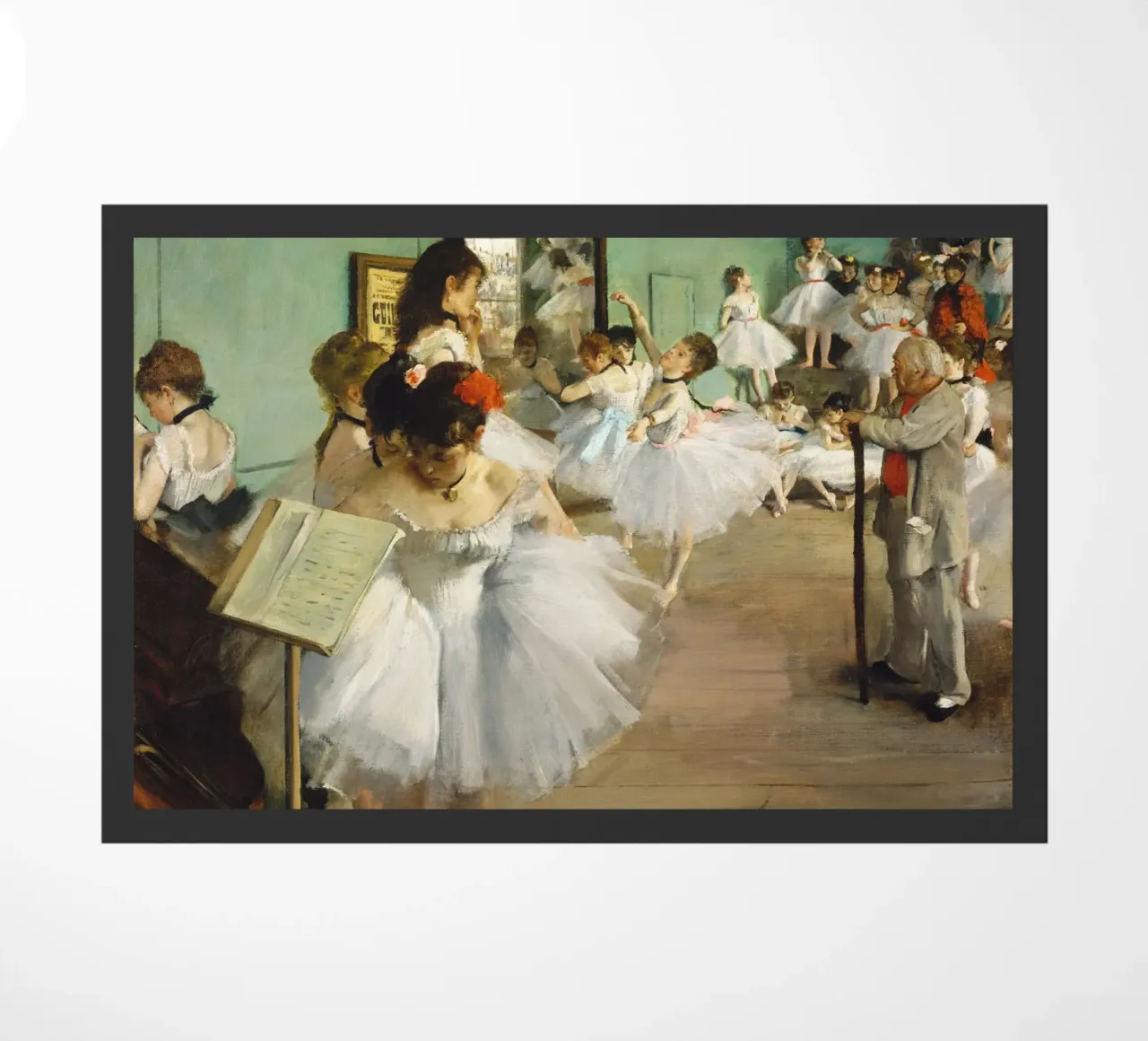 La classe di danza di Edgar Degas (1874) zerbino da Venus Art