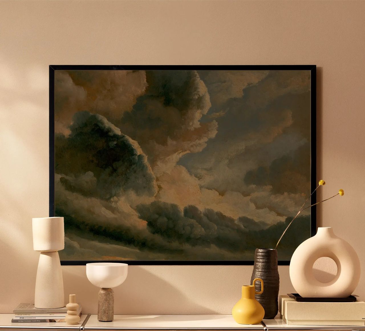 John Constable - Estudio dramático de nubes - Arte romántico del cielo poster de ClubArt