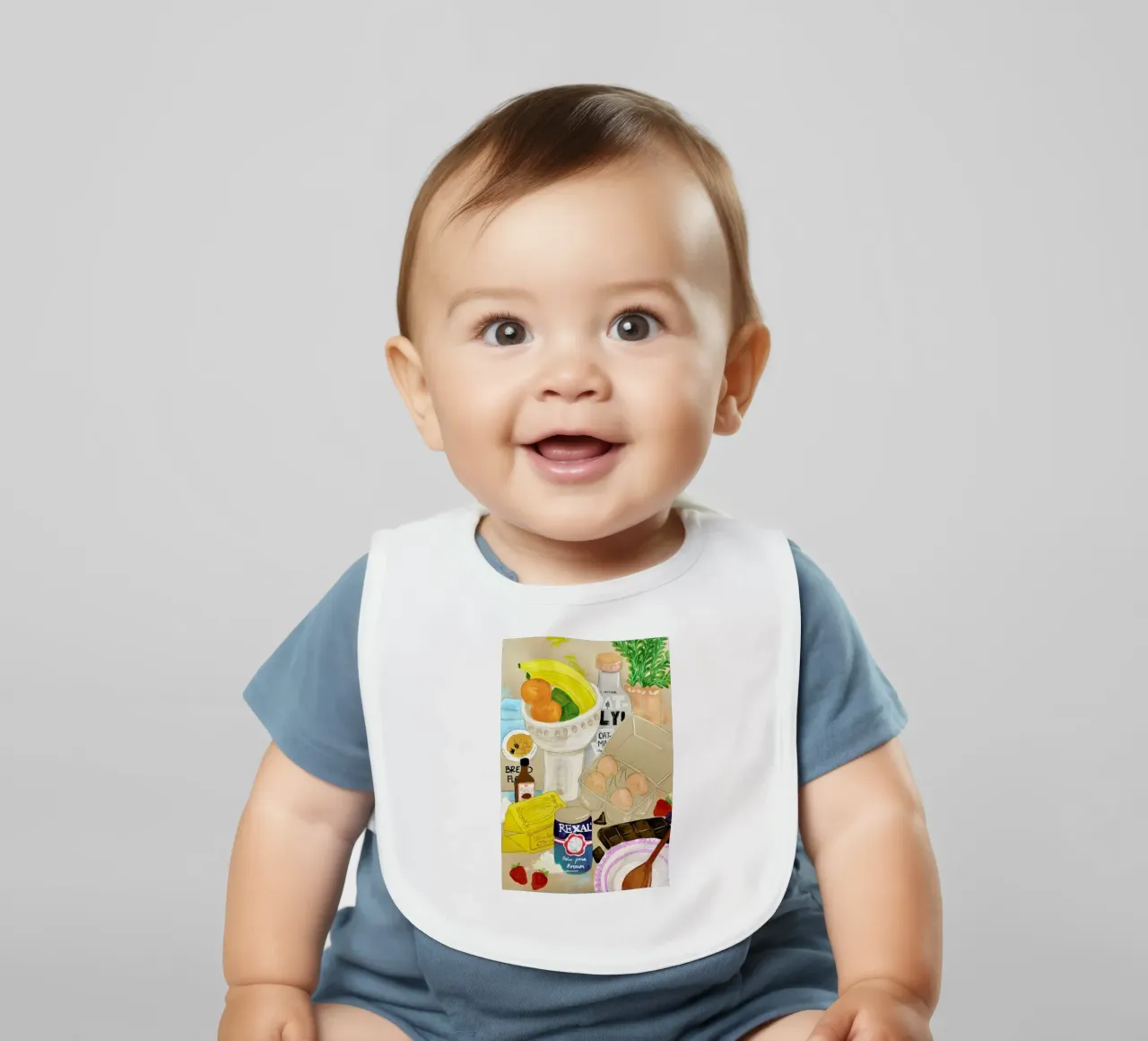 Cluttered Baking Babylätzchen von Paloma Kua