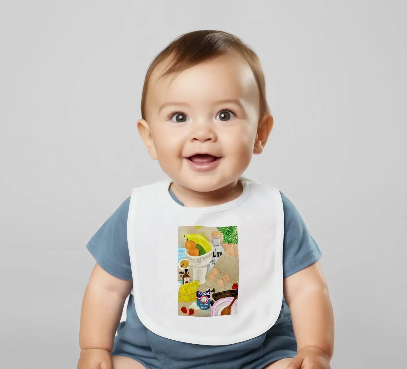 Cluttered Baking baby slabbetje van Paloma Kua