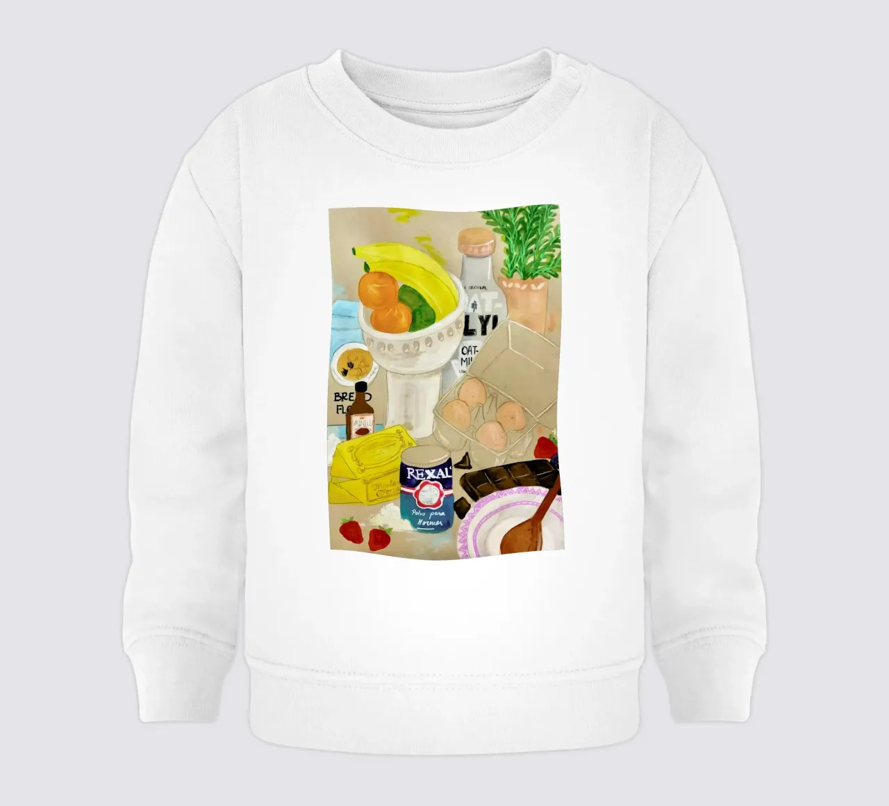 Cluttered Baking sudadera de bebé de Paloma Kua