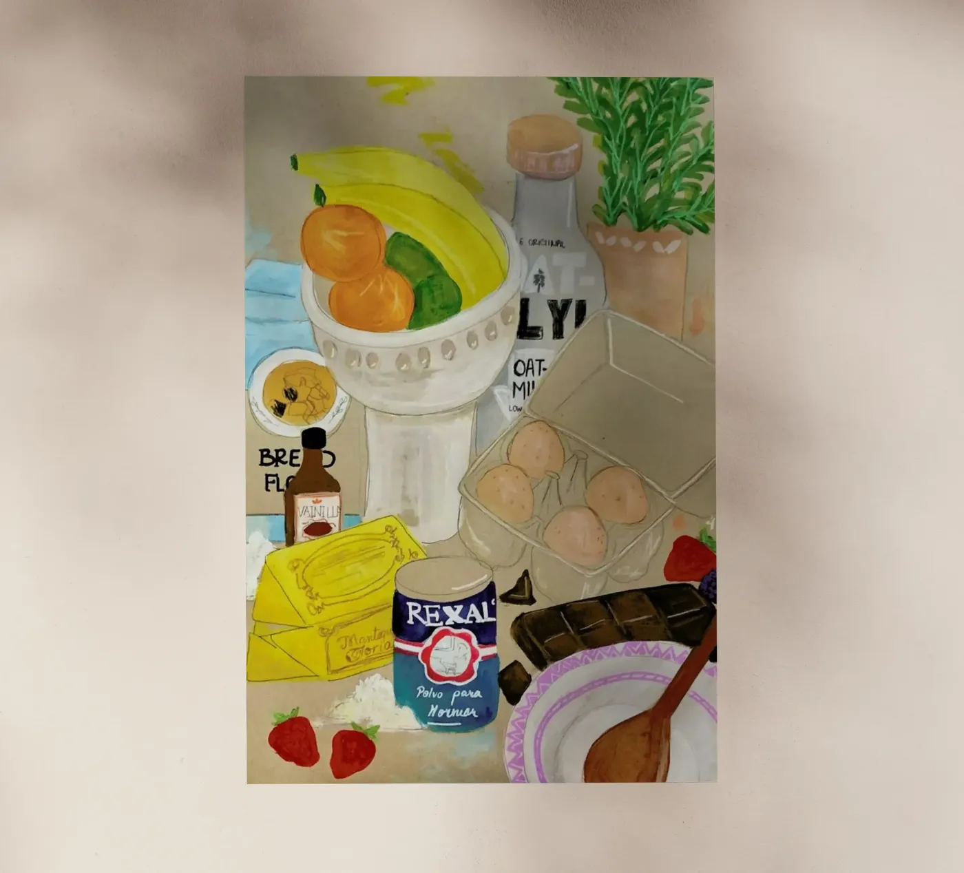 Cluttered Baking pellicola backlit da Paloma Kua
