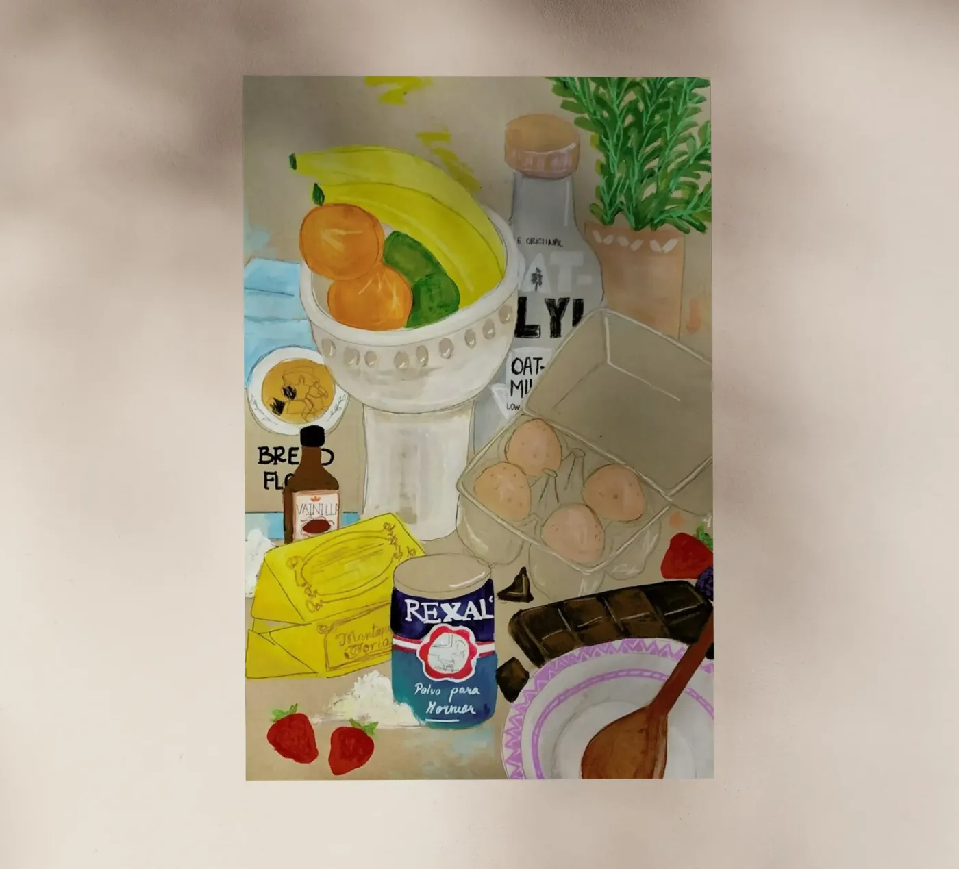 Cluttered Baking backlit folie van Paloma Kua
