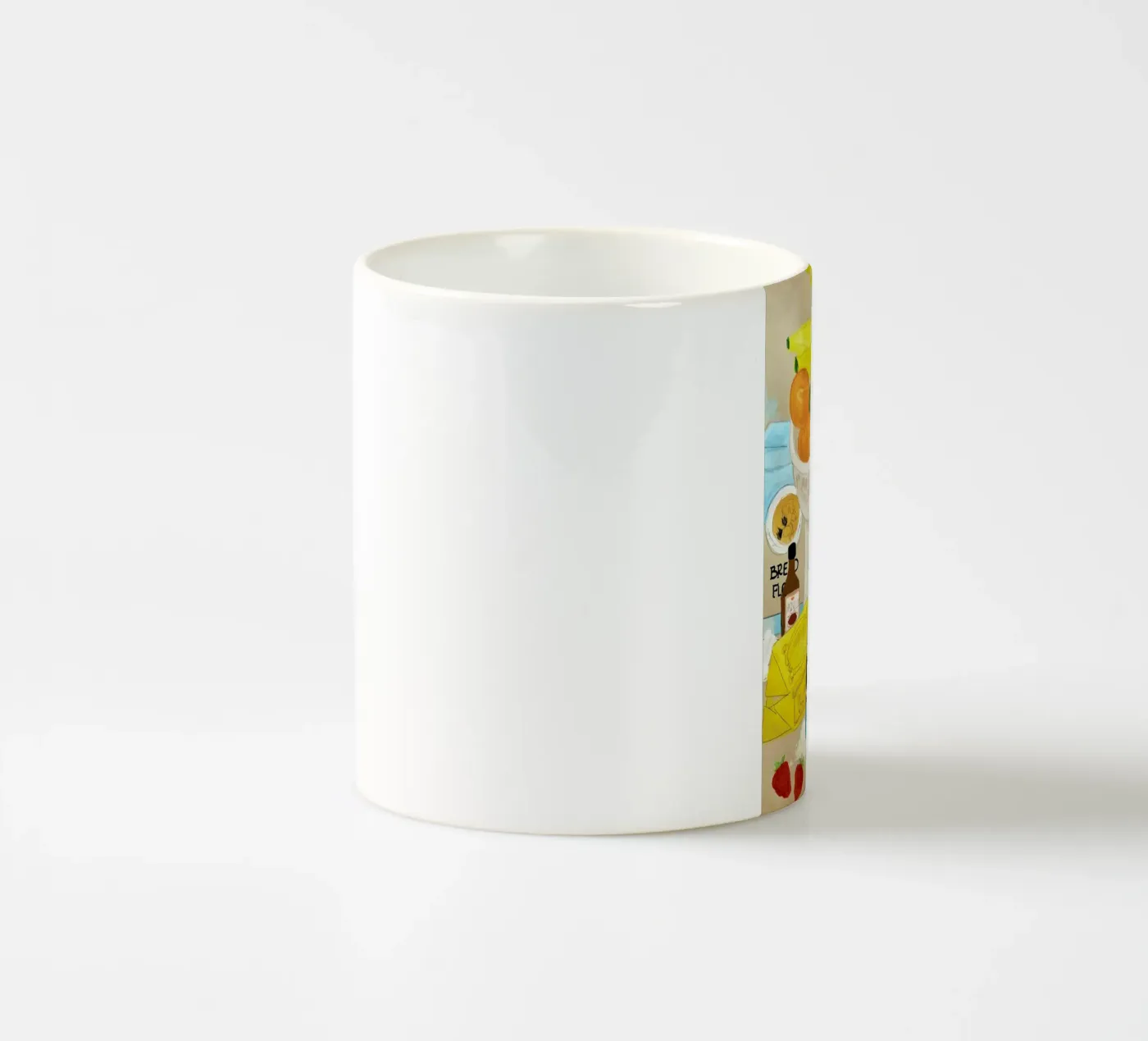 Cluttered Baking ceramic mug by Paloma Kua