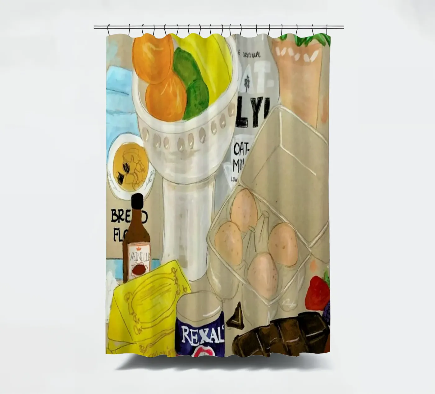 Cluttered Baking Duschvorhang von Paloma Kua