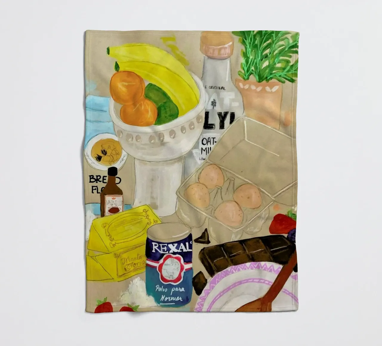 Cluttered Baking Fleecedecke von Paloma Kua