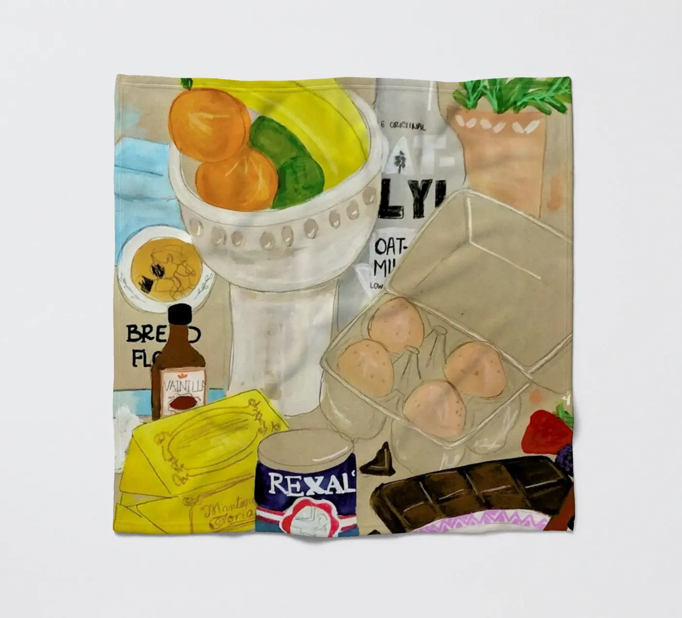 Cluttered Baking Fleecedecke von Paloma Kua