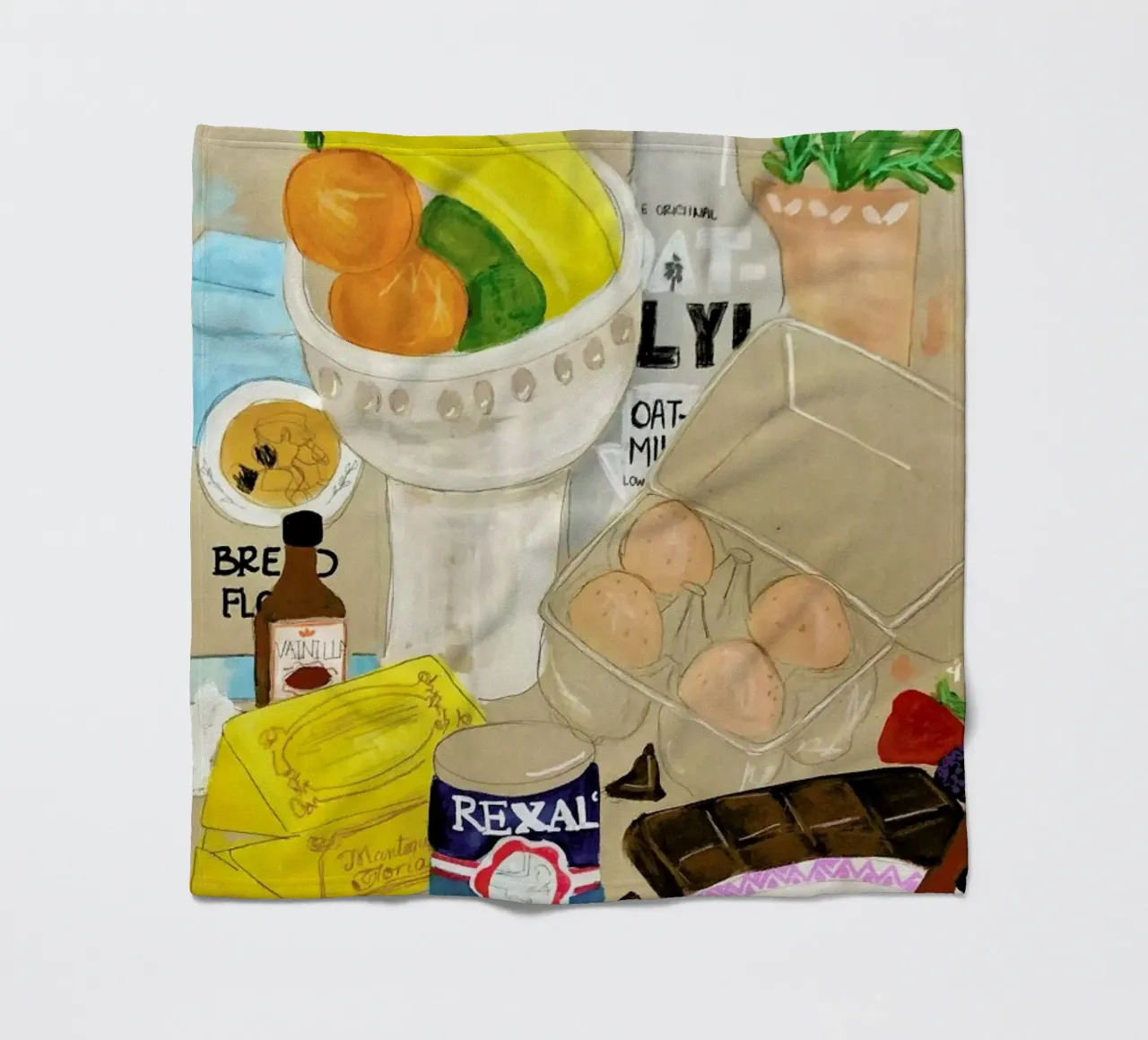 Cluttered Baking Fleecedecke von Paloma Kua