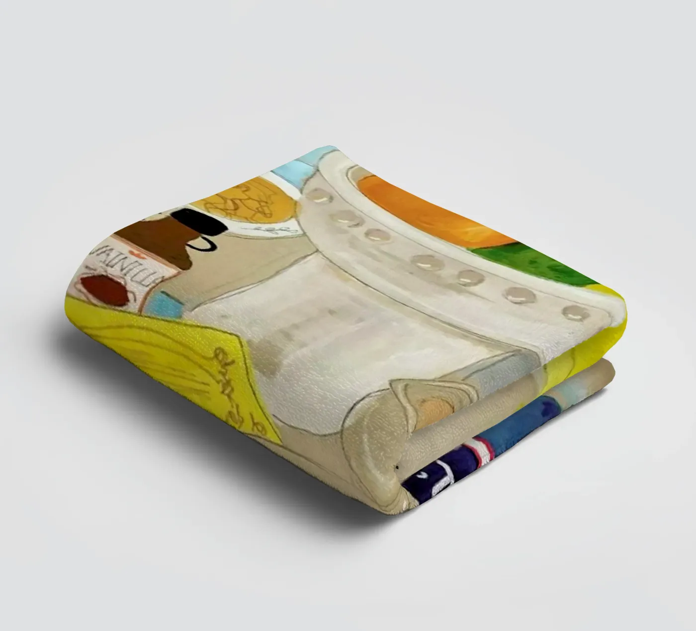 Cluttered Baking towel by Paloma Kua