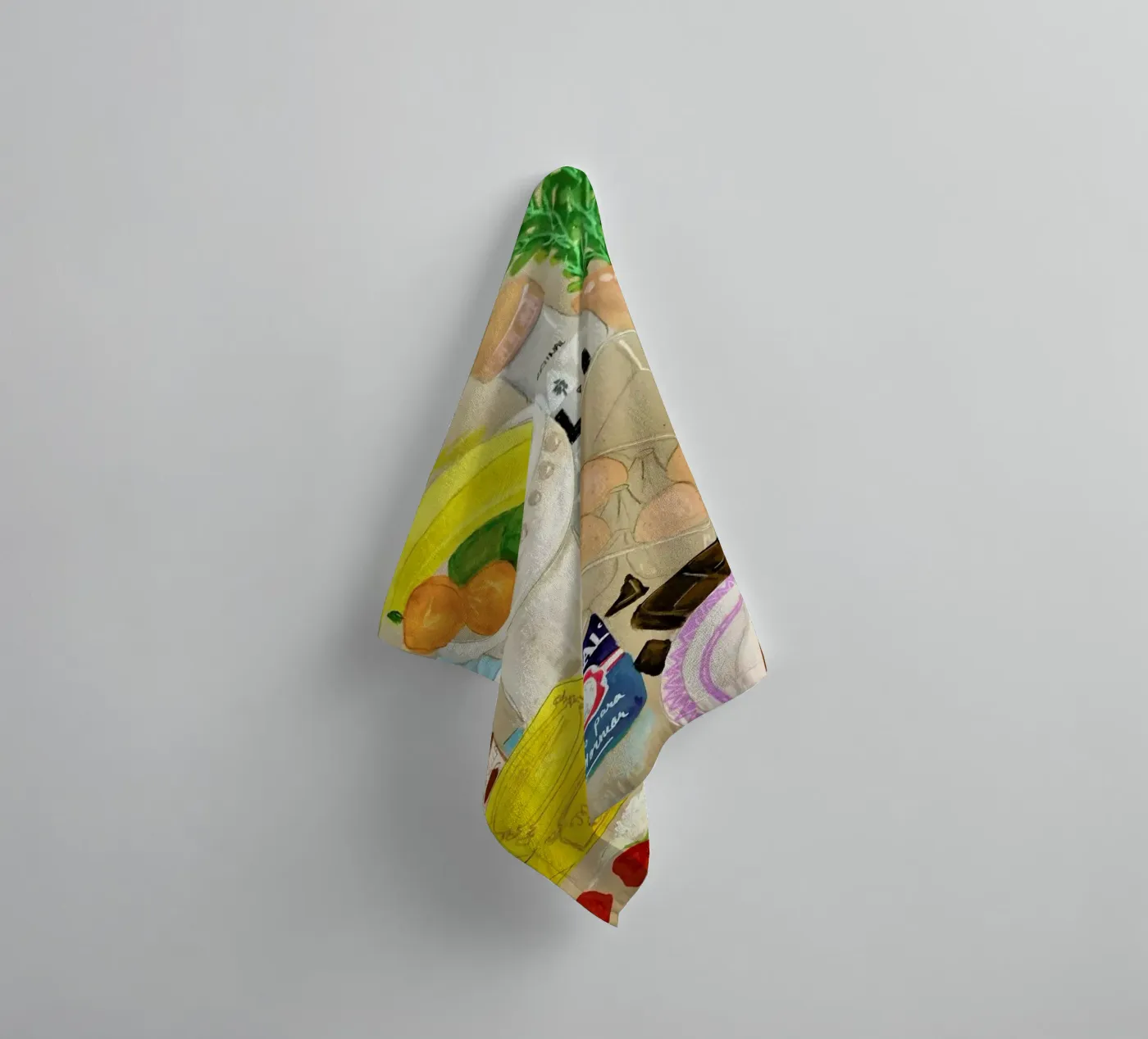 Cluttered Baking towel by Paloma Kua