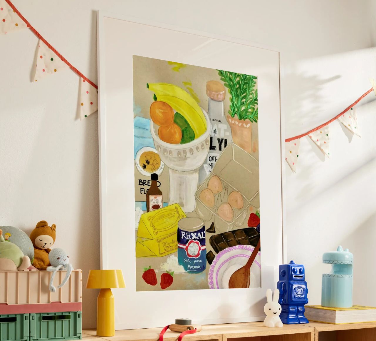 Cluttered Baking poster by Paloma Kua