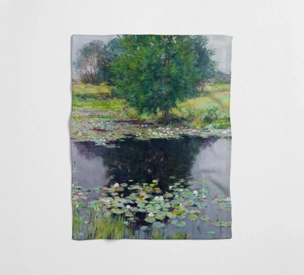 Gigli di stagno di Willard Leroy Metcalf coperta in pile da Venus Art
