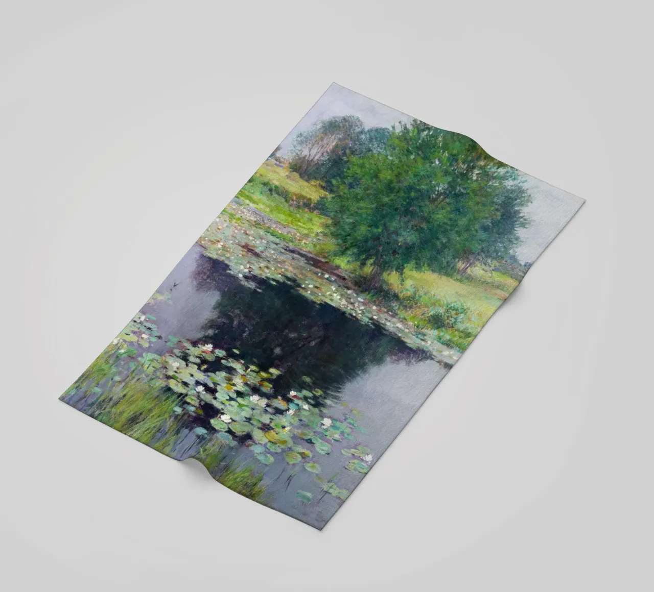 Gigli di stagno di Willard Leroy Metcalf telo mare da Venus Art