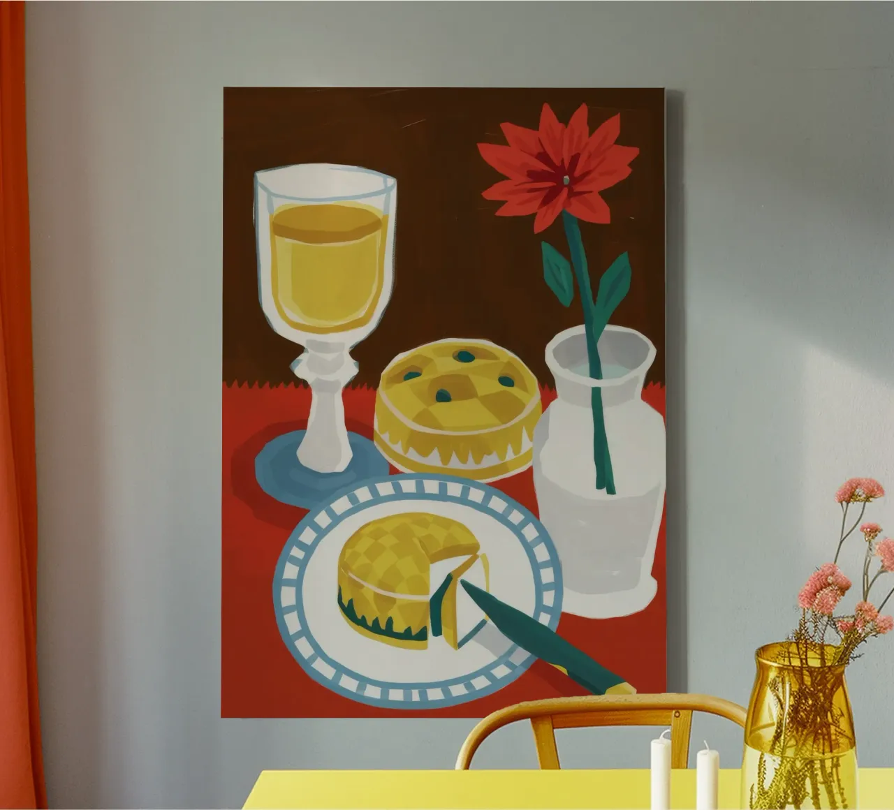 Crostata cremisi tela da Moonlite Desire