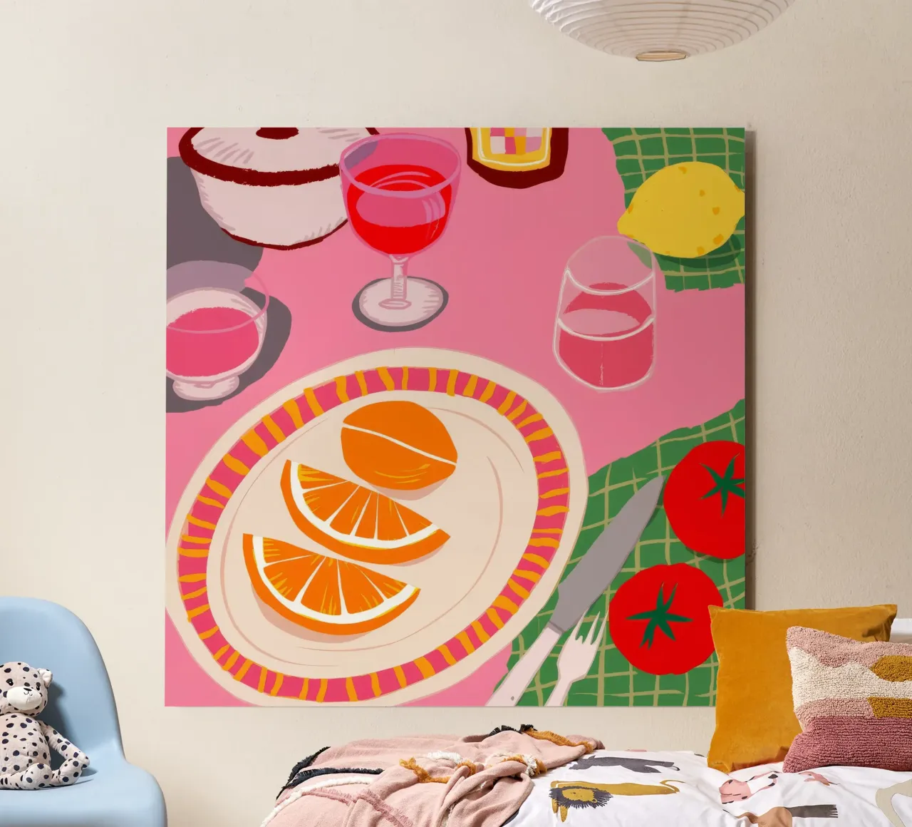 Pink Citrus Soiree forex plate by Moonlite Desire