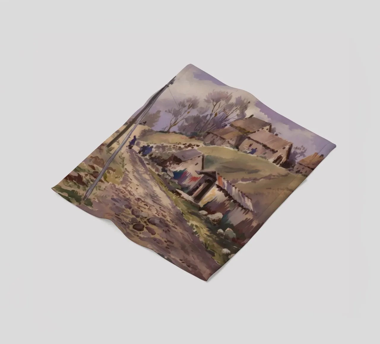 Sentiero del villaggio rustico coperta in pile da Lush Essence