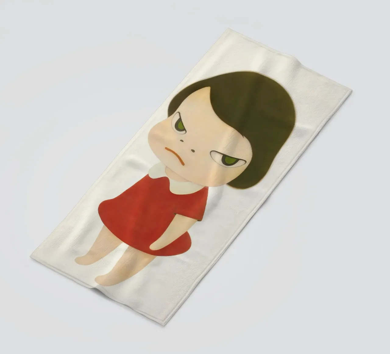 Knife Behind Back beach towel by Richard Wickham