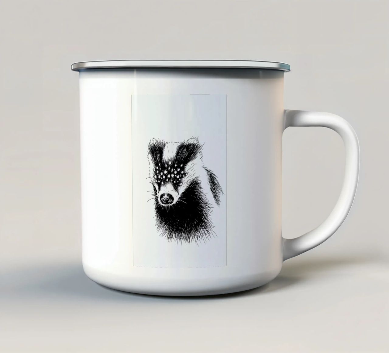 Pandemia 6 tazza in smalto da Noirt