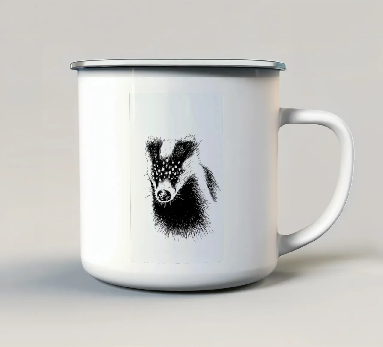 Pandemia 6 tazza in smalto da Noirt