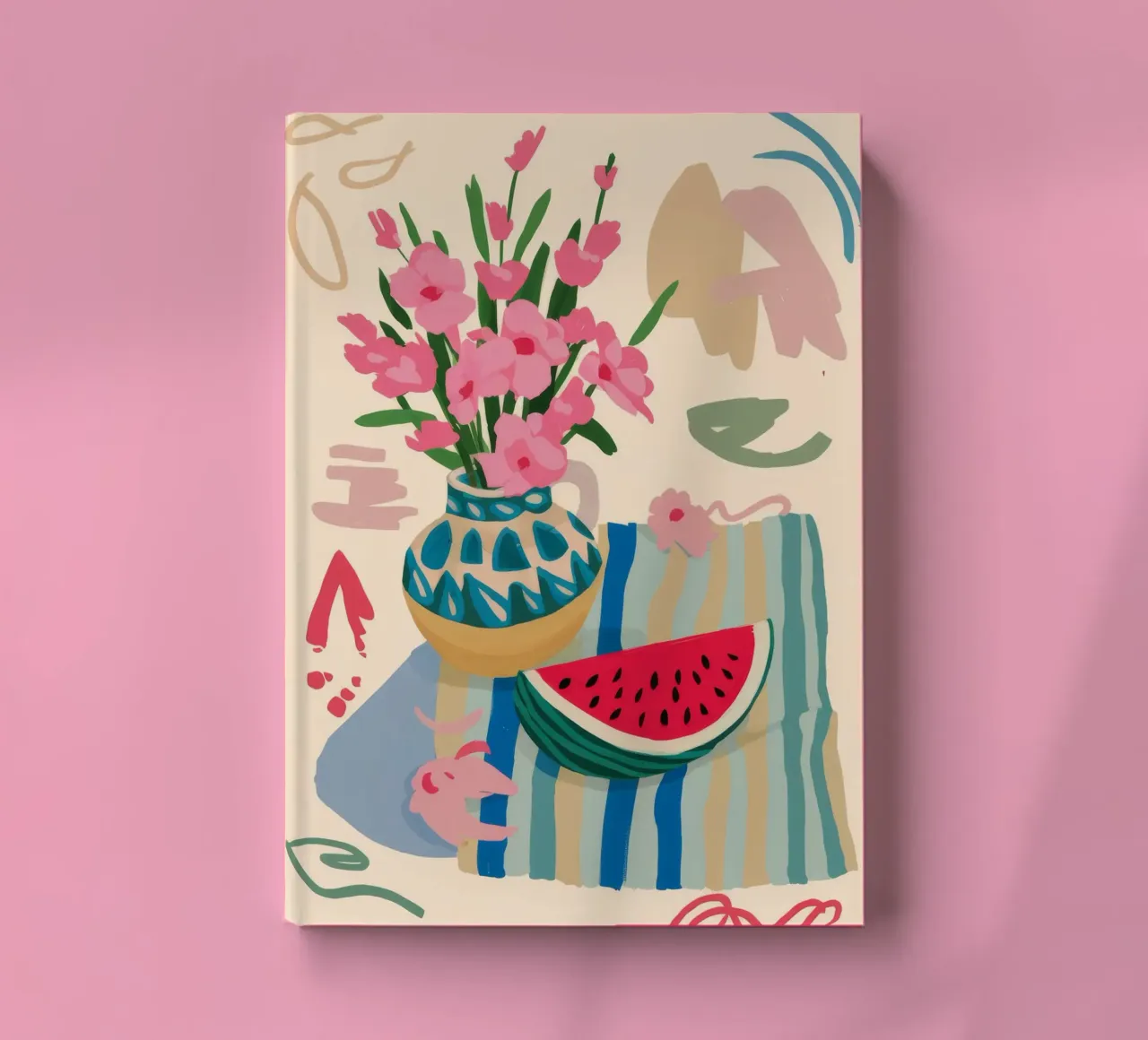 Watermelon Floral Fiesta notebook by Moonlite Desire