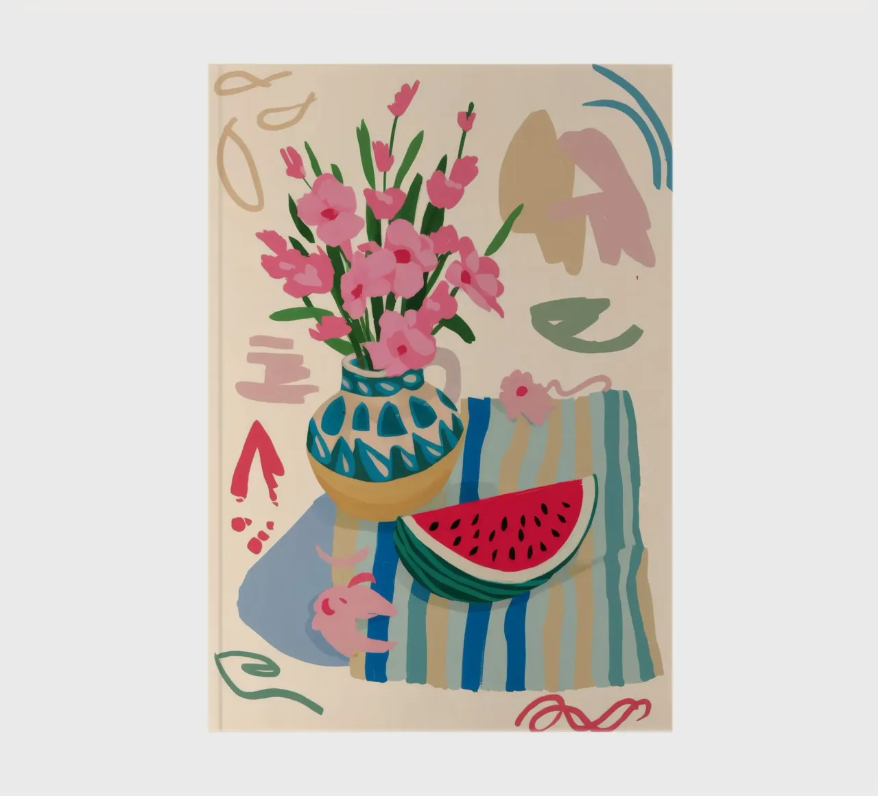 Watermelon Floral Fiesta notebook by Moonlite Desire