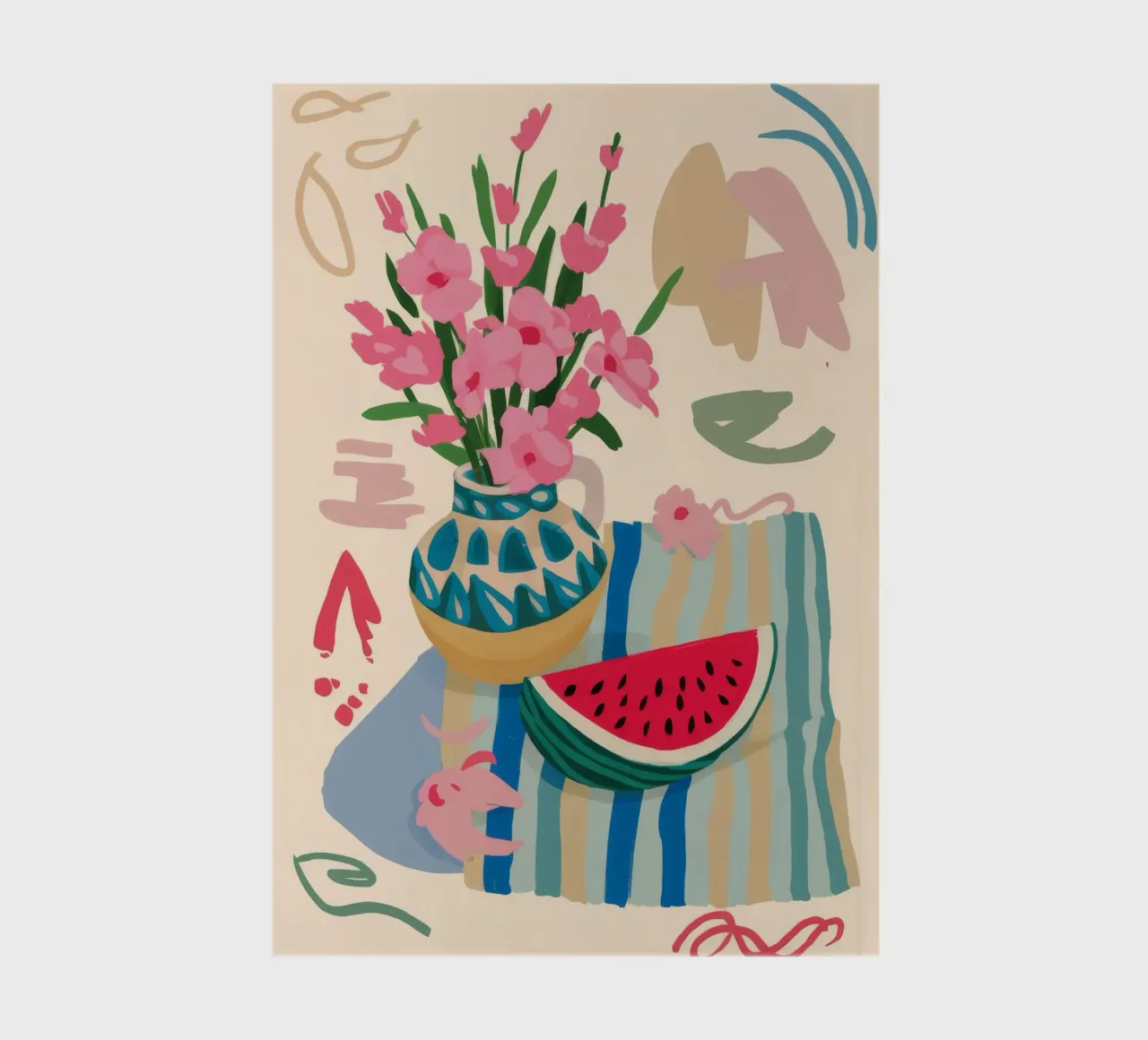 Watermelon Floral Fiesta notebook by Moonlite Desire