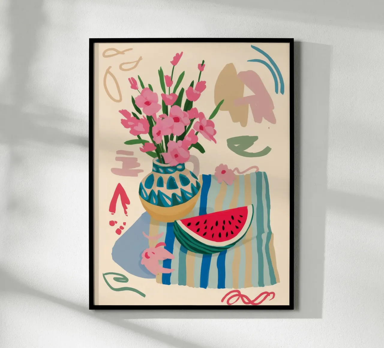 Watermelon Floral Fiesta hahnemühle by Moonlite Desire