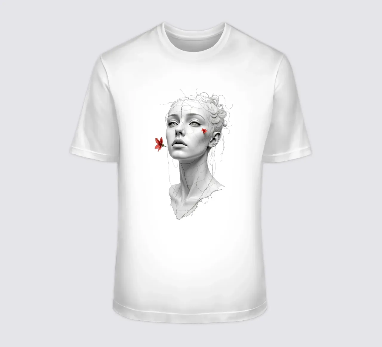 È sbocciata in silenzio t-shirt da Dustlight Atelier