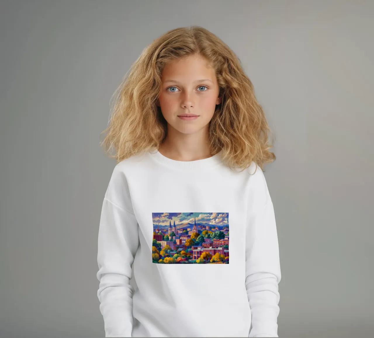 Panorama della guglia sul tetto felpa bambino da Lush Essence