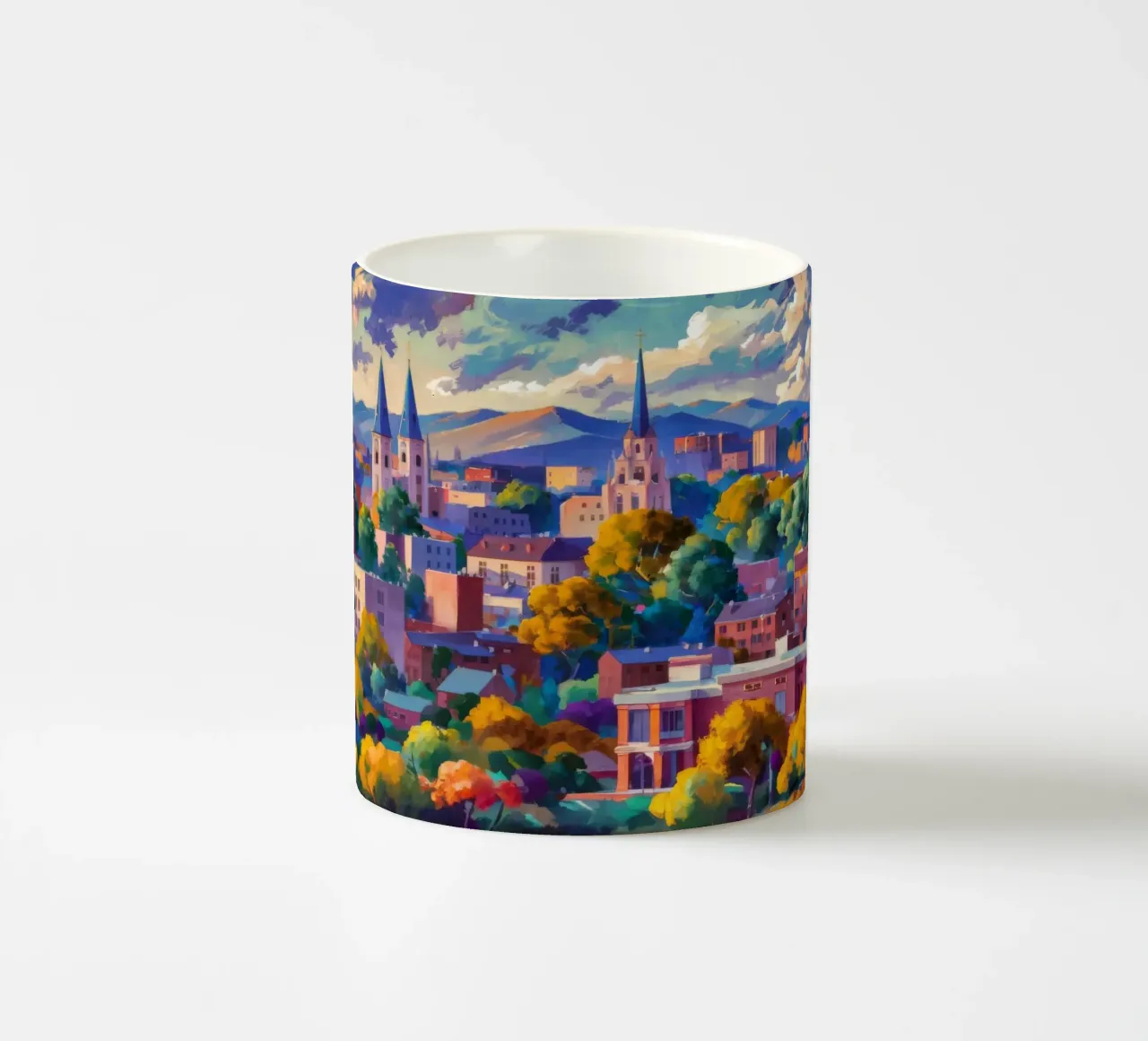 Panorama della guglia sul tetto tazza in ceramica da Lush Essence