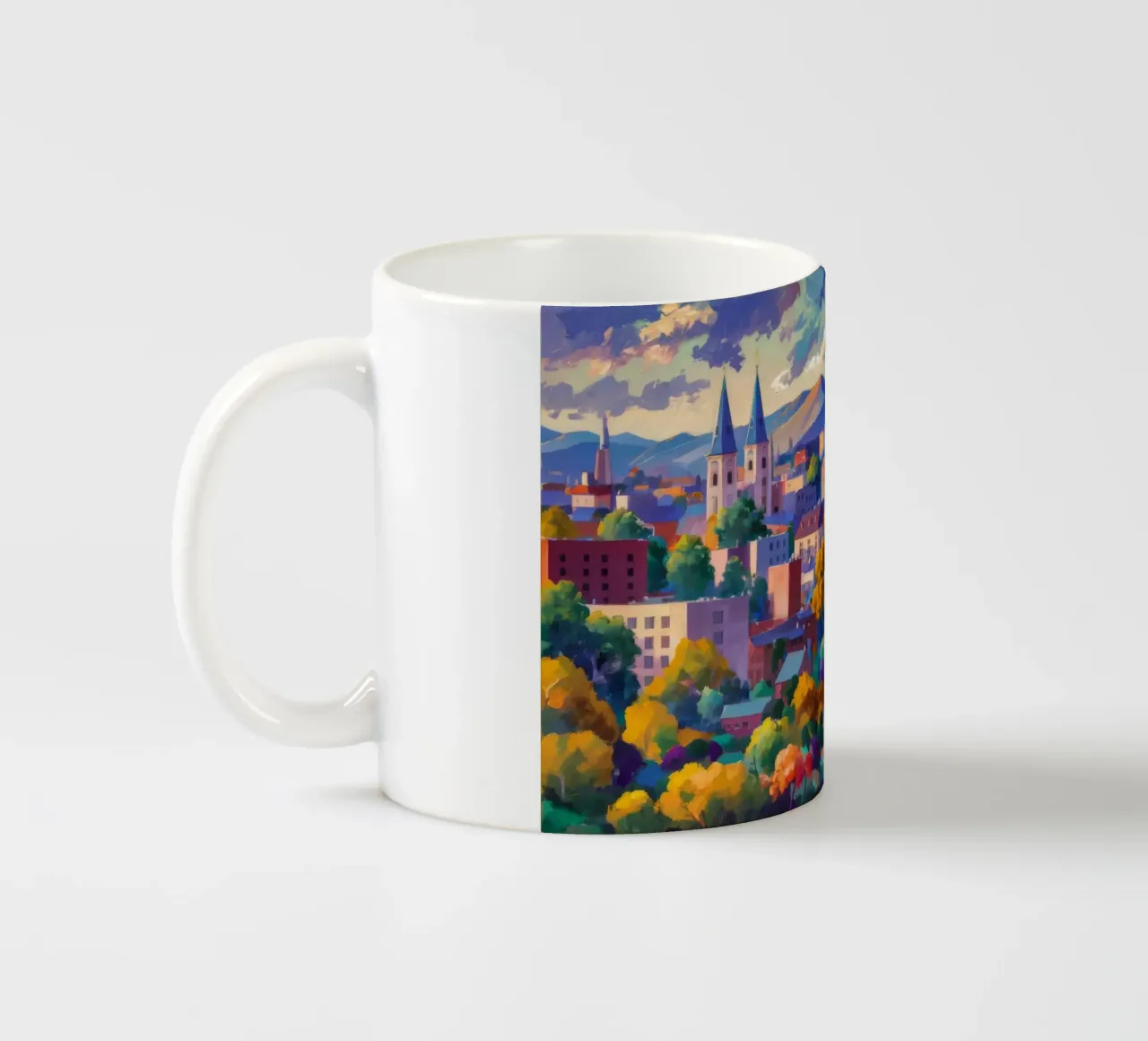 Panorama della guglia sul tetto tazza in ceramica da Lush Essence