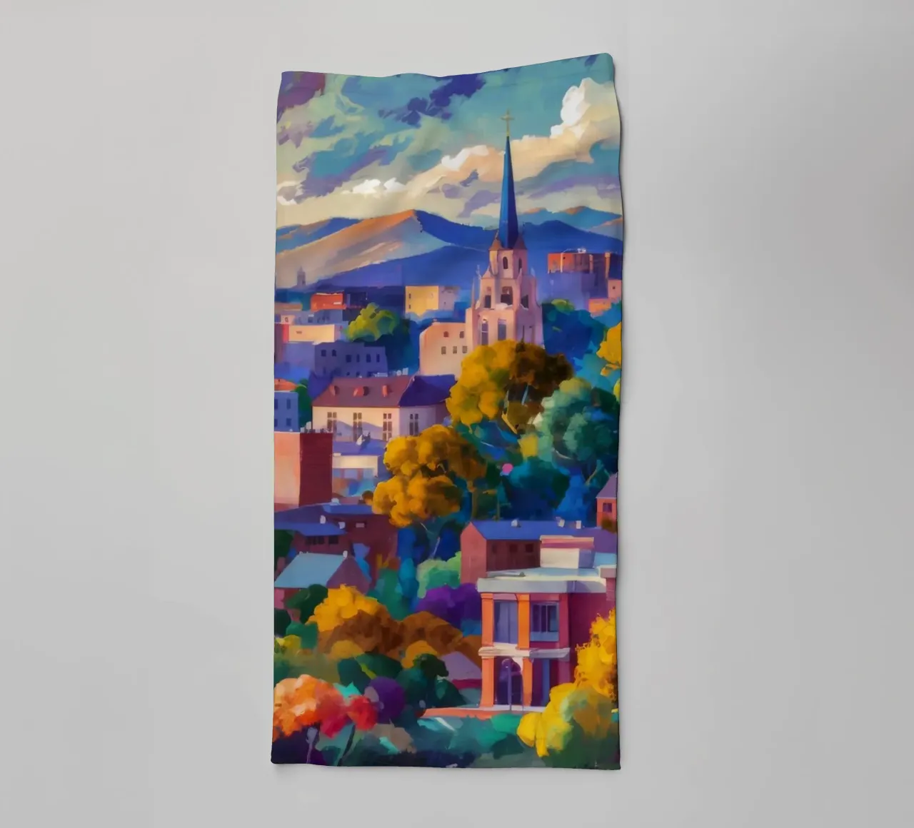 Panorama della guglia sul tetto asciugamano da bagno da Lush Essence