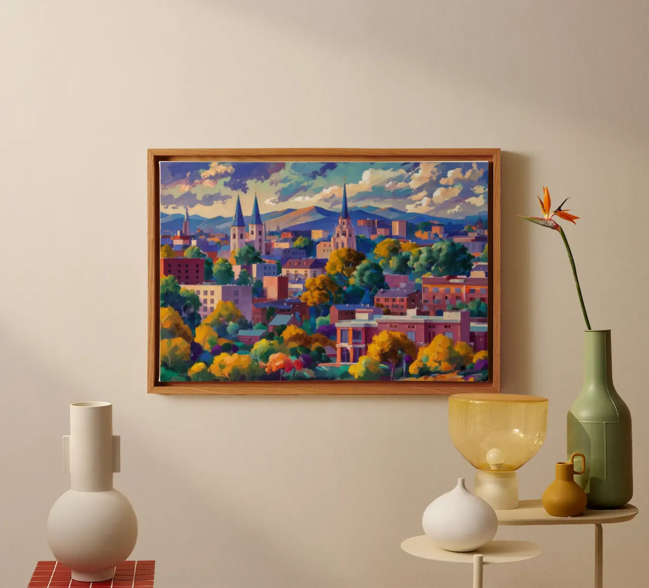 Panorama della guglia sul tetto tela con Cornice a cassetta da Lush Essence