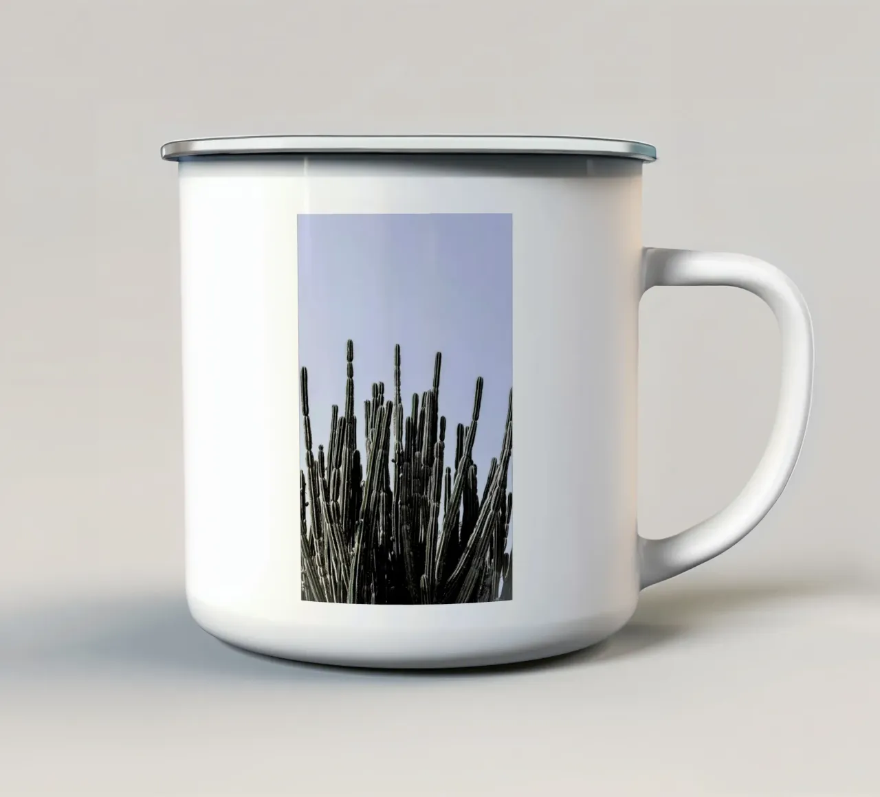 Kaktus tazza in smalto da Shot By Clint