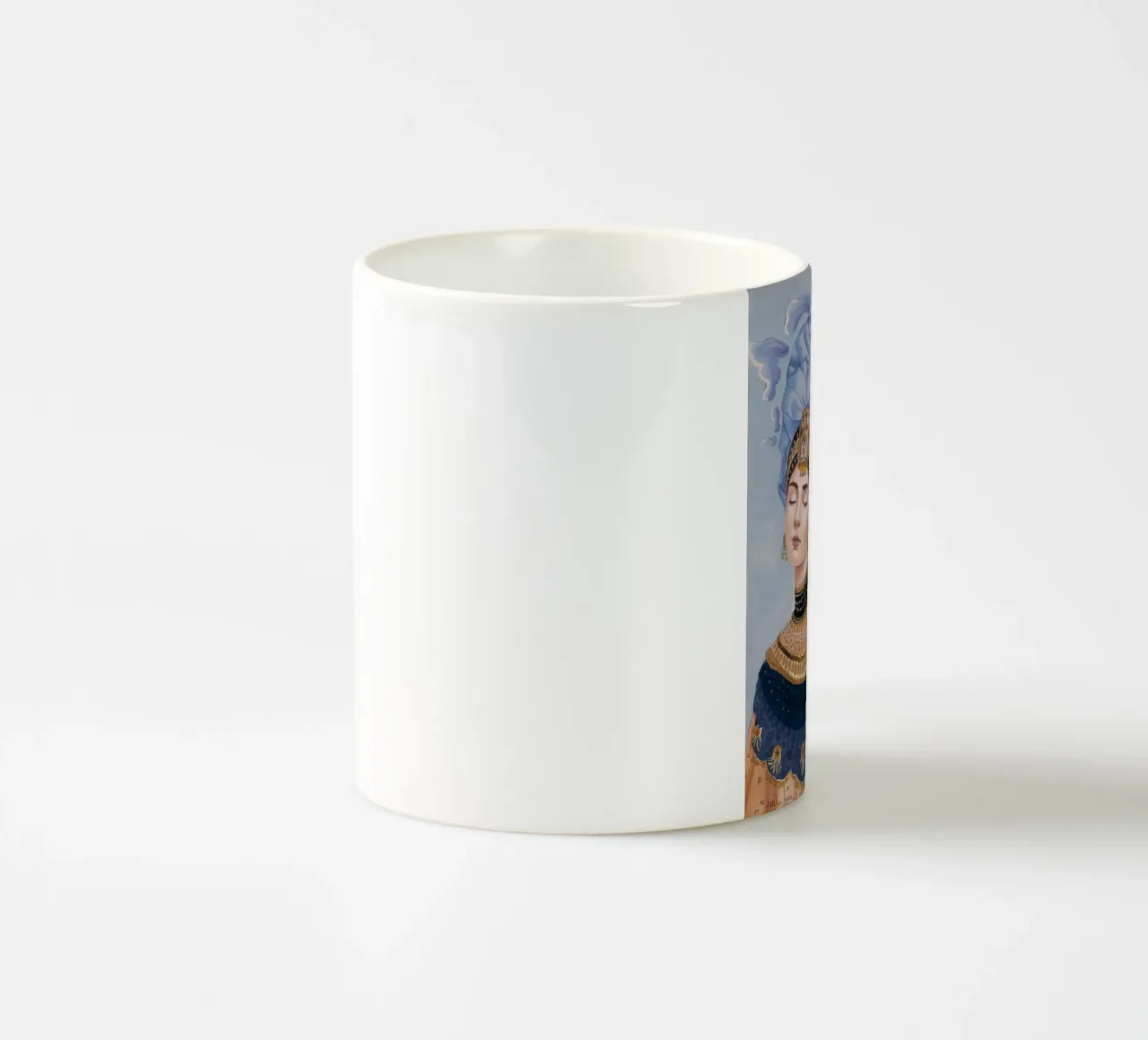 Serenità gemella dorata tazza in ceramica da Vivid Reverie