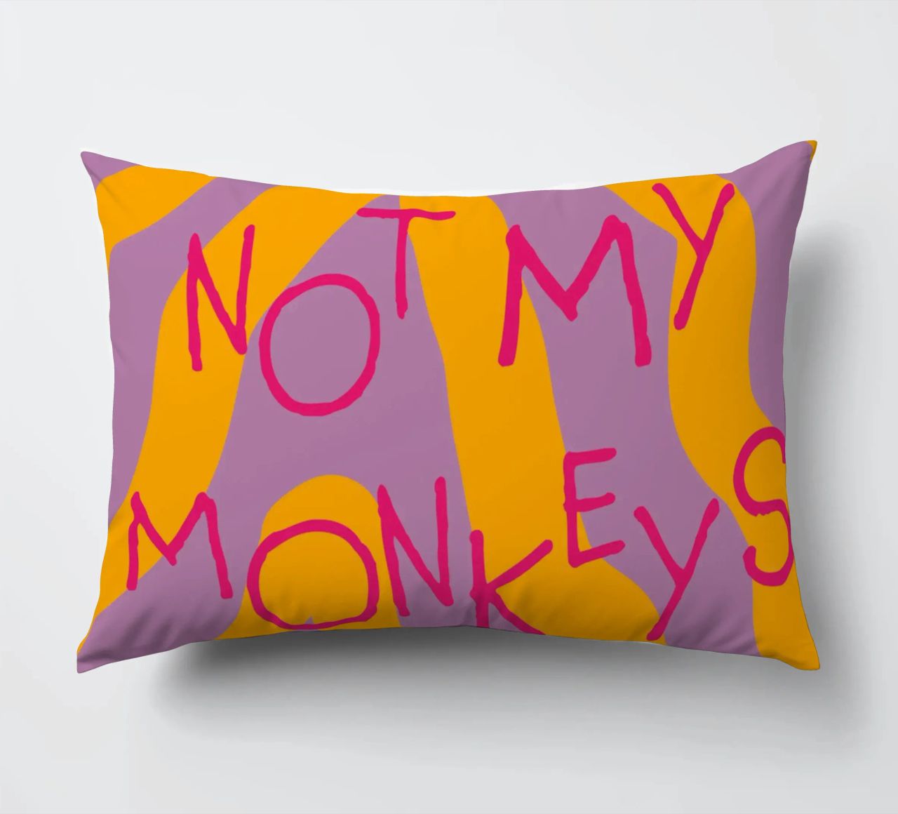not my circus not my monkeys. cuscino da FRICKE DESIGN