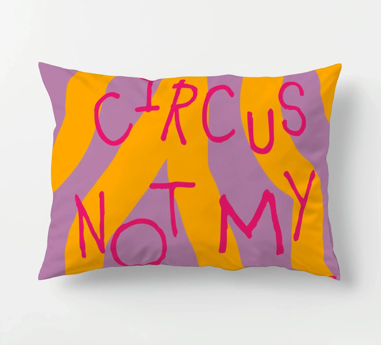 not my circus not my monkeys. cuscino da FRICKE DESIGN