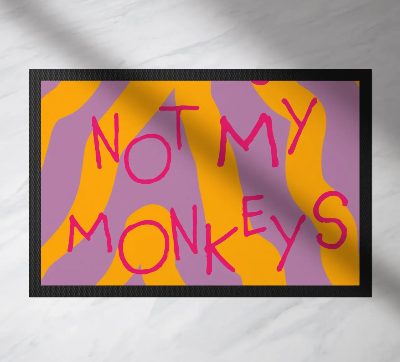 not my circus not my monkeys. felpudo de FRICKE DESIGN