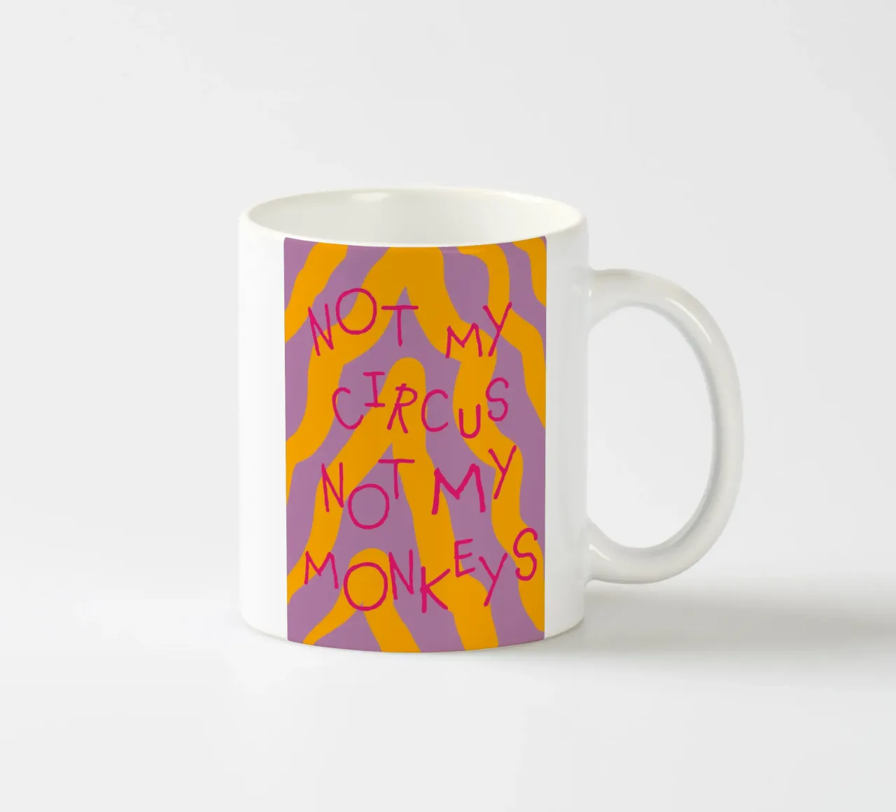 not my circus not my monkeys. tazza in ceramica da FRICKE DESIGN