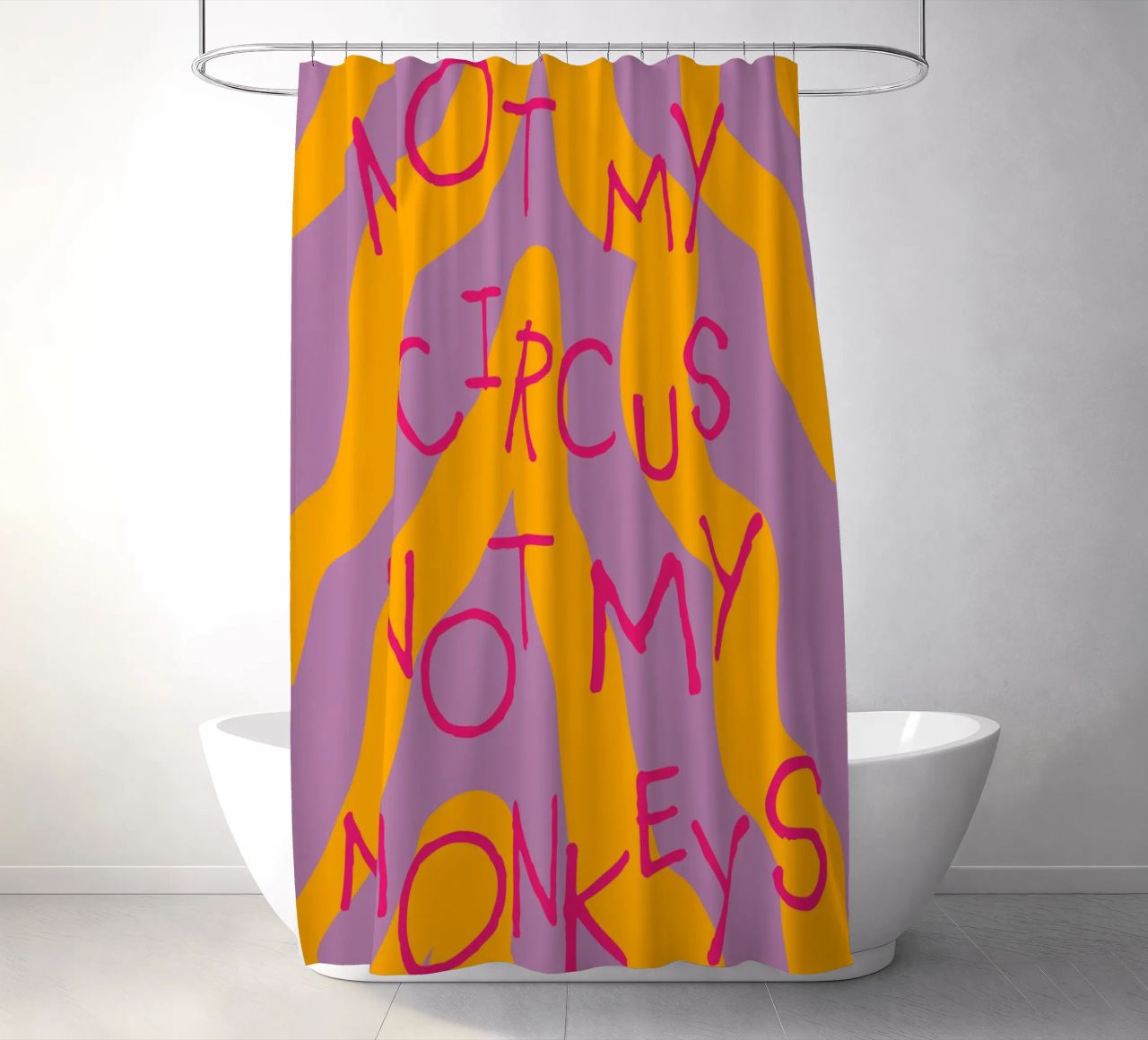not my circus not my monkeys. Duschvorhang von FRICKE DESIGN