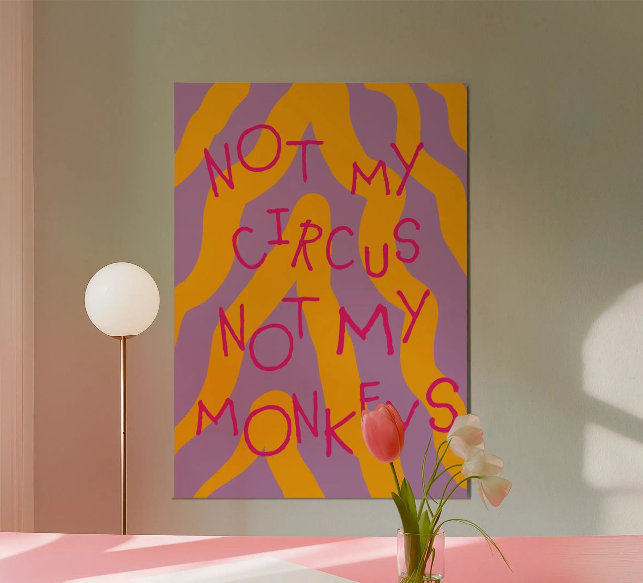 not my circus not my monkeys. alluminio dibond da FRICKE DESIGN